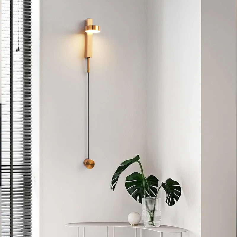 wall lamp bedroom bedside lamp modern minimalist Nordic creative  wall sconce lamp living room background Wall light aisle lamps