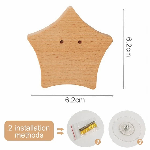 Charming Animal Wooden Wall Hooks