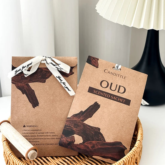 6 packs Oud Lavender Sandalwood Rose Jasmine Scented Sachet Aroma Bag Set for Closet Drawer Car Wardrobe,long last