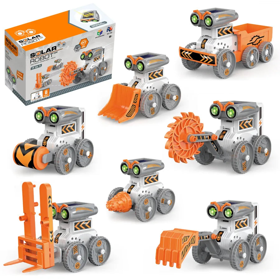 Solar-Powered DIY Robot Kit