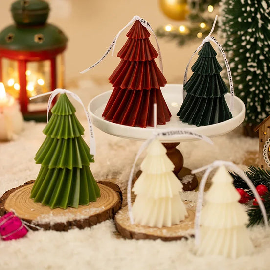 Christmas Tree Shape Candle Aromatherapy Candle Xmas Scented Candles Handmade Candles Gift Home Decor Creative Ins Candele