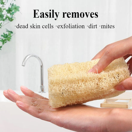 1/3/6pcs NaturalBath Loofah Exfoliating Body Sponge Loofah Bath Body Shower Sponge Kitchen Cleaing Scrubber Bathroom Accessories