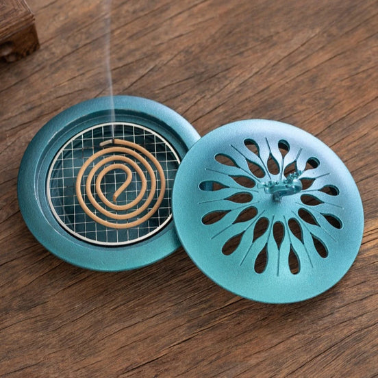 Backflow Incense Holder Retro Zinc Alloy Hollow Fragrance Censer Lucky Deer Incense Burner Home Decor Halloween Decorations