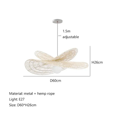 Elegant Rattan Pendant Light