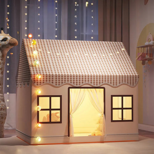 Kids Tent Playhouse Foldable Children's Play Tent for Indoor/Outdoor Princess Castle Toy House for Girls Boys Room Garden