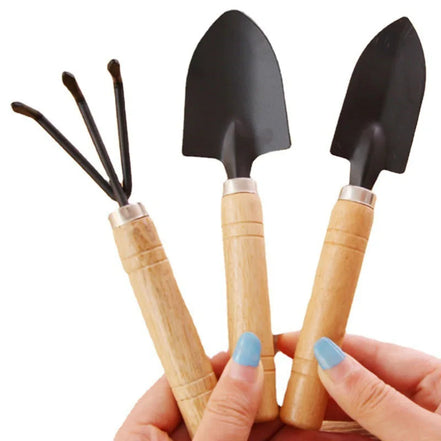 Gardening Tools Three-Piece Set Mini Garden Tools Multi-Function Shovel Harrow Shovel Household Plant Pine Soil Shovel