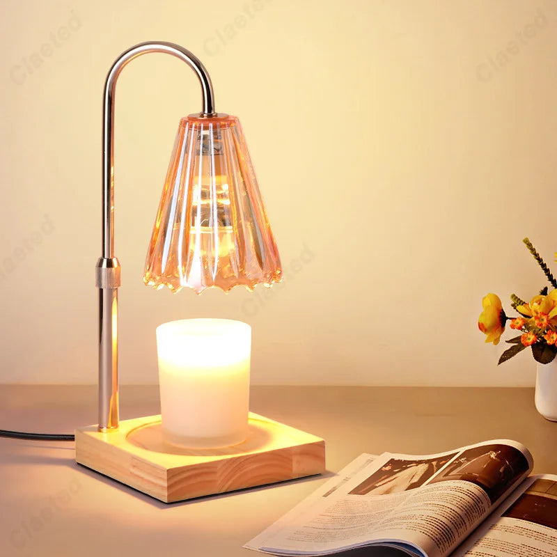 Simple and Creative Aromatherapy Wax Melting Lamp with Timed Dimming for Vintage Home Decoration Bedroom Atmosphere Lighting