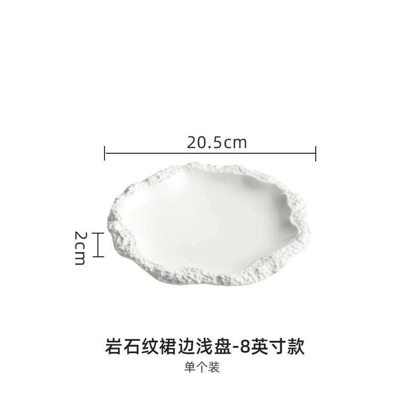 Elegant Textured Ceramic Plate