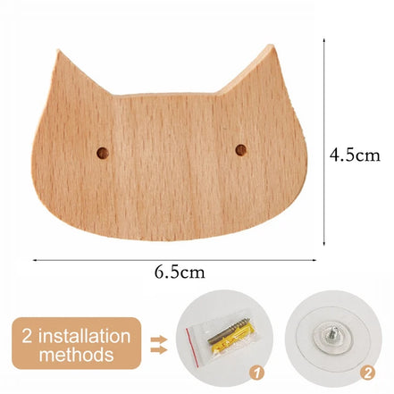 Charming Animal Wooden Wall Hooks