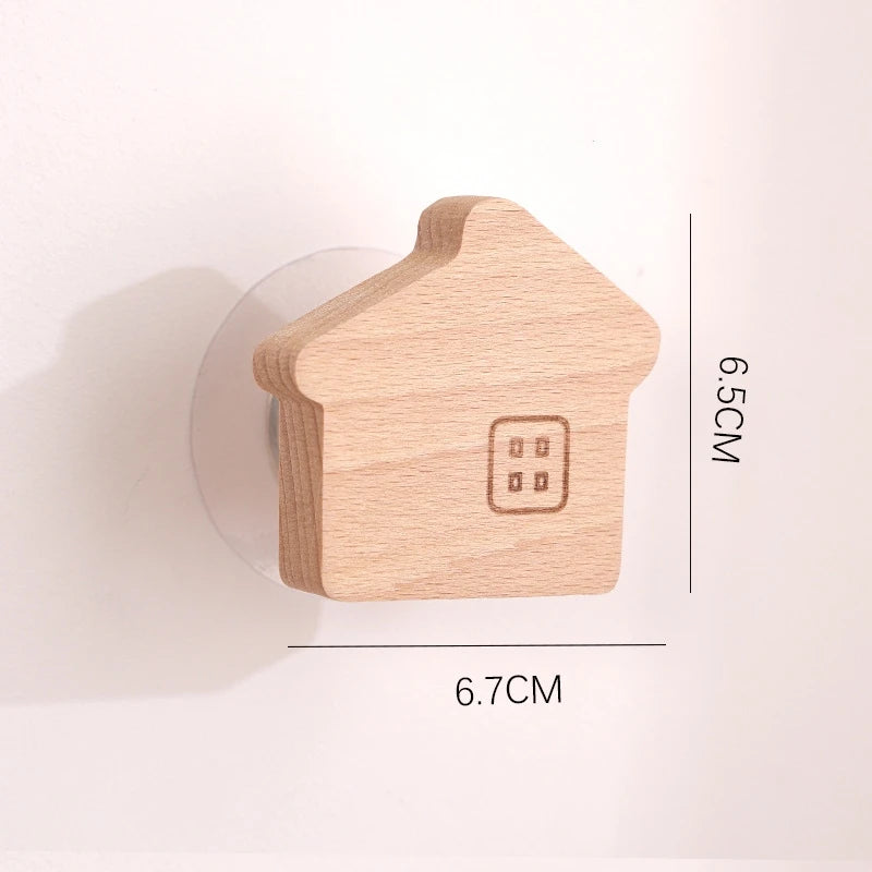 Charming Animal Wooden Wall Hooks