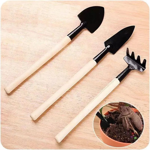 Gardening Tools Three-Piece Set Mini Garden Tools Multi-Function Shovel Harrow Shovel Household Plant Pine Soil Shovel