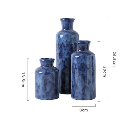 Ceramic Vase Set Nordic Style Decorative Flower Holder Modern Minimalist Home Living Room Tabletop Ornament Art Decoration