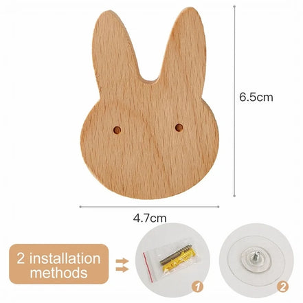 Charming Animal Wooden Wall Hooks