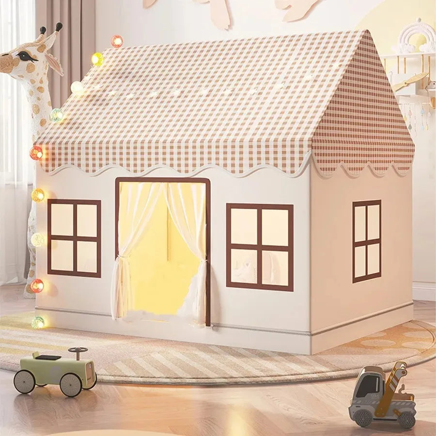 Kids Tent Playhouse Foldable Children's Play Tent for Indoor/Outdoor Princess Castle Toy House for Girls Boys Room Garden